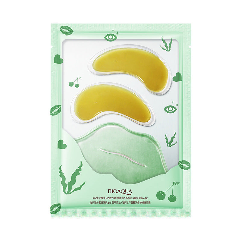 masque anti cerne et bouche hydratant aloe vera et miel lot de 2